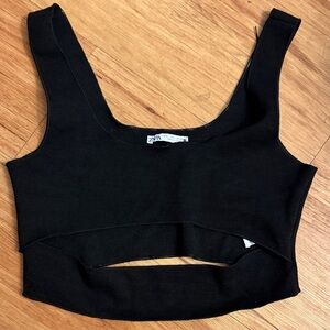 Zara Black Women's Crop Top